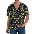 thumbnail image 1 of Goofa Snake And Flower Printed Men's Casual Short-sleeved Shirt,Lightweight Breathable Button-down,Summer Casual men's top,Versatile Fashion shirt-Medium, 1 of 7