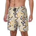 thumbnail image 1 of Goofa Snake And Floral Printed Men's Swim Trunks Board Shorts Quick Dry Mens Swimming Trunks with Compression Liner,Breathable Fit Hawaii Beach Shorts-, 1 of 9