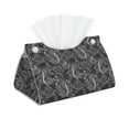 thumbnail image 1 of Goofa Snake Pattern Triangle Square Tissue Box Cover, Modern PVC Leathe Facial Paper Holder,Decorative Holder/Organizer for Bathroom Vanity Countertop, 1 of 9
