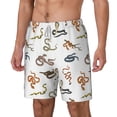 thumbnail image 1 of Goofa Snake Printed Men's Swim Trunks Board Shorts Quick Dry Mens Swimming Trunks with Compression Liner,Breathable Fit Hawaii Beach Shorts-Large, 1 of 9