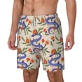 thumbnail image 1 of Goofa Snake Printed Men's Swim Trunks Board Shorts Quick Dry Mens Swimming Trunks with Compression Liner,Breathable Fit Hawaii Beach Shorts-Small, 1 of 9