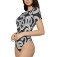 thumbnail image 1 of Goofa Snake Printed Women Rash Guard Short Sleeve,Tummy control Swimsuit Surfing Swimsuit Bathing Suit One Piece Swimsuit UPF 50-Large, 1 of 9