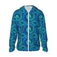 thumbnail image 1 of Goofa Snake Printed Women's UPF 50+ Sun Protection Hoodie Jacket Lightweight Long Sleeve Sun Shirt for Women with Pocket Hiking Outdoor-Medium, 1 of 9