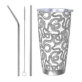 thumbnail image 1 of Goofa Snake for 20 oz Skinny Tumbler Stainless Steel Coffee Mug Slim Vacuum Insulated Travel Cup Car Cup-Straw Three-piece Set, 1 of 8