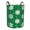 thumbnail image 1 of Goofa Snowflake Printed Circular Hamper,Laundry Basket with Handles,Storage Baskets Foldable,Large Capacity Laundry Hamper-Medium, 1 of 8