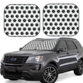thumbnail image 1 of Goofa Soccer Pattern 2 Piece Car Windshield Sun Shade Foldable | Front Windshield Shade for Sun, Heat and UV Rays | Sunshade for Car Front Window-Small, 1 of 7