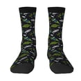 thumbnail image 1 of Goofa Space Rockets Printed Men's Crew Socks, Soft Durable Breathable Moisture-Wicking with Odor Control Cotton socks, 1 of 9