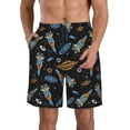 thumbnail image 1 of Goofa Space Rockets Printed Mens Swim Trunks Summer Quick Dry Short Beach Swimwear Bathing Suits-XX-Large, 1 of 9