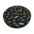 thumbnail image 1 of Goofa Space Rockets Printed Stool Covers Round, Waterproof Round Bar Stool Covers Anti-Slip Round Bar Stool Seat Cover with Elastic Bands Durable -14 inch, 1 of 7