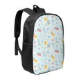 thumbnail image 1 of Goofa Space With Dino Astronauts Pattern 17in Student Backpack - School, Travel, Work Bookbag -Laptop Backpack,Water Resistant College School Computer Bag, 1 of 1