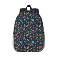 thumbnail image 1 of Goofa Spaceships And Stars In Outer Space Pattern Lightweight Student Backpack for School, Water-Resistant, Adjustable Straps, Fits 15" Laptop, Multiple Pockets for Books, Accessories, 1 of 6