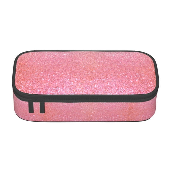 Goofa Sparkly Glitter Pattern Pencil Case, Multi- Slot Pencil Pouch, Portable Pencil Bag, Pen Case for& Office