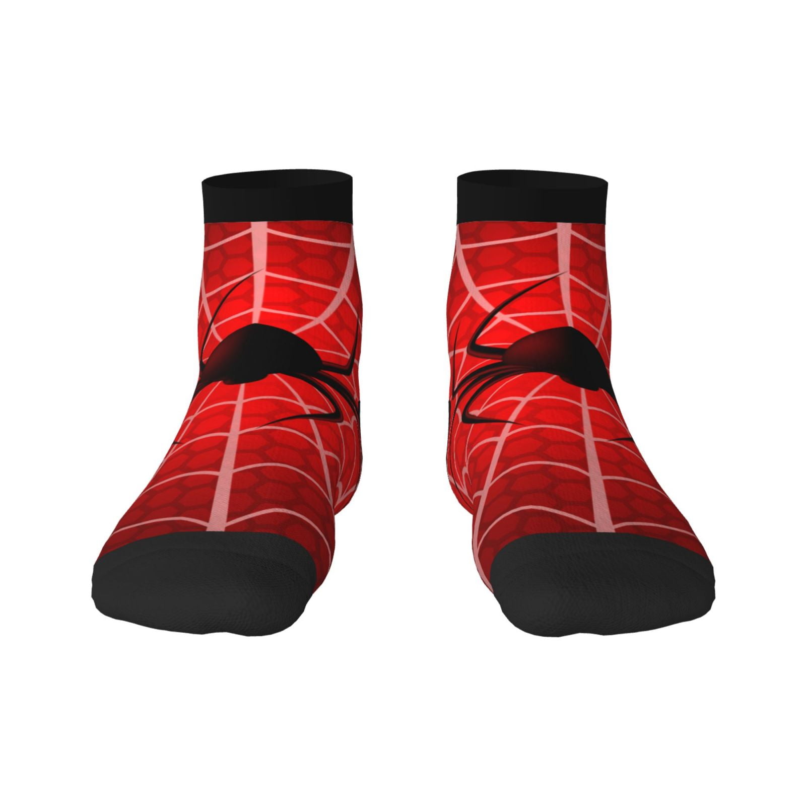 Goofa Spider 1 Pattern Non Slip Socks with Grips for Elderly, Crew