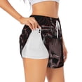 thumbnail image 1 of Goofa Spider with Skull Printed Women 2 in 1 Running Shorts,Quick Dry Athletic Workout Shorts,High Waisted Athletic Shorts with Liner Pockets-Small, 1 of 9