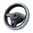 thumbnail image 1 of Goofa Spring Flower Seasonal Pattern Elastic Stretch Steering Wheel Cover,Universal 15 inch, Microfiber Breathable Ice Silk, Anti-Slip, Odorless, Easy Carry, 1 of 8