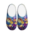 thumbnail image 1 of Goofa Spring Flower Seasonal Print Womens Mens Cotton Lightweight House Slippers , Washable Home Slippers,Indoor Comfy Bedroom Cozy Slippers-35/36, 1 of 7