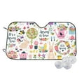 thumbnail image 1 of Goofa Spring Flowers Birds Printed Car Windshield Sunshade,Foldable Reflective Sun Visor,UV Protection Heat Blocker Sunshade,Car Cooling Accessory-Medium, 1 of 7