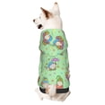 thumbnail image 1 of Goofa Spring Gnome Pattern Small Dog Sweater Hoodies Pet Grey Hooded Soft Fleece Sweatshirts with Pocket Fall Winter Puppy Cat Sweaters Warm Clothes-X-Small, 1 of 8