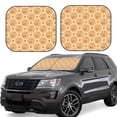 thumbnail image 1 of Goofa Squirrel And Nuts Pattern 2 Piece Car Windshield Sun Shade Foldable | Front Windshield Shade for Sun, Heat and UV Rays | Sunshade for Car Front Window-Medium, 1 of 7