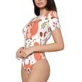 thumbnail image 1 of Goofa Squirrel And Printed Women Rash Guard Short Sleeve,Tummy control Swimsuit Surfing Swimsuit Bathing Suit One Piece Swimsuit UPF 50-, 1 of 9