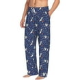 thumbnail image 1 of Goofa Squirrel Flower Printed Soft Pajama Pants for Men, Wide Leg Comfy Casual Lounge Yoga Pants-XX-Large, 1 of 9