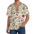 thumbnail image 1 of Goofa Squirrel In The Forest Printed Men's Casual Short-sleeved Shirt,Lightweight Breathable Button-down,Summer Casual men's top,Versatile Fashion shirt-Large, 1 of 7