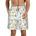 thumbnail image 1 of Goofa Squirrel In The Forest Printed Mens Swim Trunks Summer Quick Dry Short Beach Swimwear Bathing Suits-Small, 1 of 9