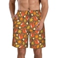 thumbnail image 1 of Goofa Squirrel Maple pine nut Printed Mens Swim Trunks Summer Quick Dry Short Beach Swimwear Bathing Suits-3X-Large, 1 of 9