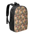 thumbnail image 1 of Goofa Squirrel Mushroom Yellow Flower Pattern 17in Student Backpack - School, Travel, Work Bookbag -Laptop Backpack,Water Resistant College School Computer Bag, 1 of 6