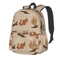 thumbnail image 1 of Goofa Squirrel nut backgrounds Pattern Backpack for Students – Large Capacity, Lightweight with Adjustable Shoulder Straps, Perfect for School, Travel, 1 of 8