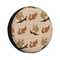 thumbnail image 1 of Goofa Cartoon Squirrel Pattern Universal Tire Cover for Jeep, SUV, Truck, and Trailer – Waterproof, UV-Resistant,Easy to Install, Fits 14"-17" Tires-14 inch, 1 of 6
