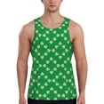 thumbnail image 1 of Goofa St Patrick's Day Pattern Men's Workout Tank Top Slim-Fit Tank Quick Dry Fit Muscle Tank Top Beach Tank Top Bodybuilding Sleeveless T Shirt-X-Large, 1 of 7