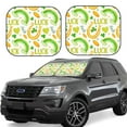 thumbnail image 1 of Goofa St Patrick's Day1 Pattern 2 Piece Car Windshield Sun Shade Foldable | Front Windshield Shade for Sun, Heat and UV Rays | Sunshade for Car Front Window-Large, 1 of 7