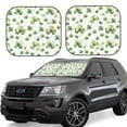 thumbnail image 1 of Goofa St Patrick's Day3 Pattern 2 Piece Car Windshield Sun Shade Foldable | Front Windshield Shade for Sun, Heat and UV Rays | Sunshade for Car Front Window-Medium, 1 of 7