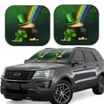 thumbnail image 1 of Goofa St. Patrick's Day4 Pattern 2 Piece Car Windshield Sun Shade Foldable | Front Windshield Shade for Sun, Heat and UV Rays | Sunshade for Car Front Window-Small, 1 of 7