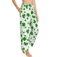 thumbnail image 1 of Goofa St Patrick's Day4 Printed Soft Pajama Pants for Women, Wide Leg Comfy Casual Lounge Yoga Pants-Medium, 1 of 9