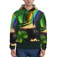 thumbnail image 1 of Goofa St. Patrick's Day4 for Men's Hooded Sweatshirt - Lightweight Pullover Hoodie with Kangaroo Pocket, Perfect for Everyday Wear-3X-Large, 1 of 7