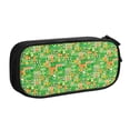 thumbnail image 1 of Goofa St Patrick's Day6 Pattern Big Capacity Pencil Pen Case Office College Large Storage High Capacity Bag Pouch Holder Box Organizer, 1 of 9