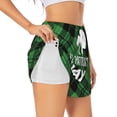 thumbnail image 1 of Goofa St Patrick's day Printed Women 2 in 1 Running Shorts,Quick Dry Athletic Workout Shorts,High Waisted Athletic Shorts with Liner Pockets-XX-Large, 1 of 7
