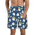 thumbnail image 1 of Goofa Star Penguin Printed Mens Swim Trunks Summer Quick Dry Short Beach Swimwear Bathing Suits-3X-Large, 1 of 9
