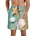 thumbnail image 1 of Goofa Starfish And Seashell Printed Mens Swim Trunks Summer Quick Dry Short Beach Swimwear Bathing Suits-X-Large, 1 of 9