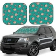 thumbnail image 1 of Goofa Starfish and Shell Pattern 2 Piece Car Windshield Sun Shade Foldable | Front Windshield Shade for Sun, Heat and UV Rays | Sunshade for Car Front Window-Large, 1 of 7