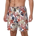 thumbnail image 1 of Goofa Starfish Shell Printed Men's Swim Trunks Board Shorts Quick Dry Mens Swimming Trunks with Compression Liner,Breathable Fit Hawaii Beach Shorts-3X-Large, 1 of 9