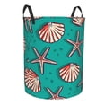 thumbnail image 1 of Goofa Starfish and Shell Printed Circular Hamper,Laundry Basket with Handles,Storage Baskets Foldable,Large Capacity Laundry Hamper-Medium, 1 of 8