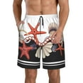 thumbnail image 1 of Goofa Starfishes Shells Printed Mens Swim Trunks Summer Quick Dry Short Beach Swimwear Bathing Suits-Small, 1 of 9