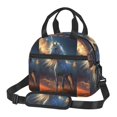 thumbnail image 1 of Goofa Starry Light White Horse Pattern Lunch Bag ,Insulated Lunch Box, Small Leakproof Cooler Food Lunch Containers Reusable High Capacity Lunch Tote Bags, 1 of 8