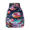thumbnail image 1 of Goofa Starry Sky Colorful Donut Pattern Comfortable Student Backpack - Ergonomic Design, Durable, Water-Resistant, Multi-Compartment,Travel, and Outdoor Activities, 1 of 5