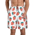 thumbnail image 1 of Goofa Strawberries Printed Mens Swim Trunks Summer Quick Dry Short Beach Swimwear Bathing Suits-X-Large, 1 of 9