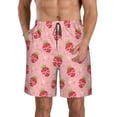 thumbnail image 1 of Goofa Strawberries Printed Mens Swim Trunks Summer Quick Dry Short Beach Swimwear Bathing Suits-XX-Large, 1 of 9
