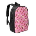 thumbnail image 1 of Goofa Strawberry Cake Pattern 17in Student Backpack - School, Travel, Work Bookbag -Laptop Backpack,Water Resistant College School Computer Bag, 1 of 6